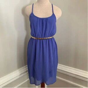 Everly Periwinkle Spaghetti Strap Dress Small